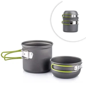 Ultralight Camping Pots Cookware Set Portable Outdoor Cooking Tableware for Hiking Trekking Picnic Fishing Mountaineering 1